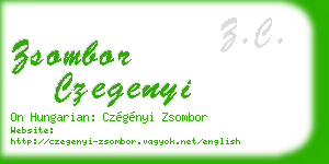 zsombor czegenyi business card