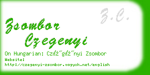 zsombor czegenyi business card